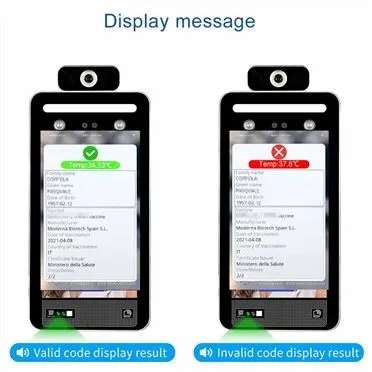 ফেসিয়াল রিকগনিশন সহ ভ্যাকসিন পাসপোর্ট স্ক্যানারে EU গ্রিন পাস QR কোড